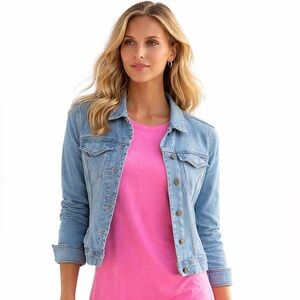 FC Light Blue Denim Jacket with pockets, Small